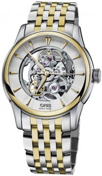 Buy this new Oris Artelier Skeleton 01 734 7670 4351-07 8 21 78 mens watch for the discount price of £1,657.00. UK Retailer.
